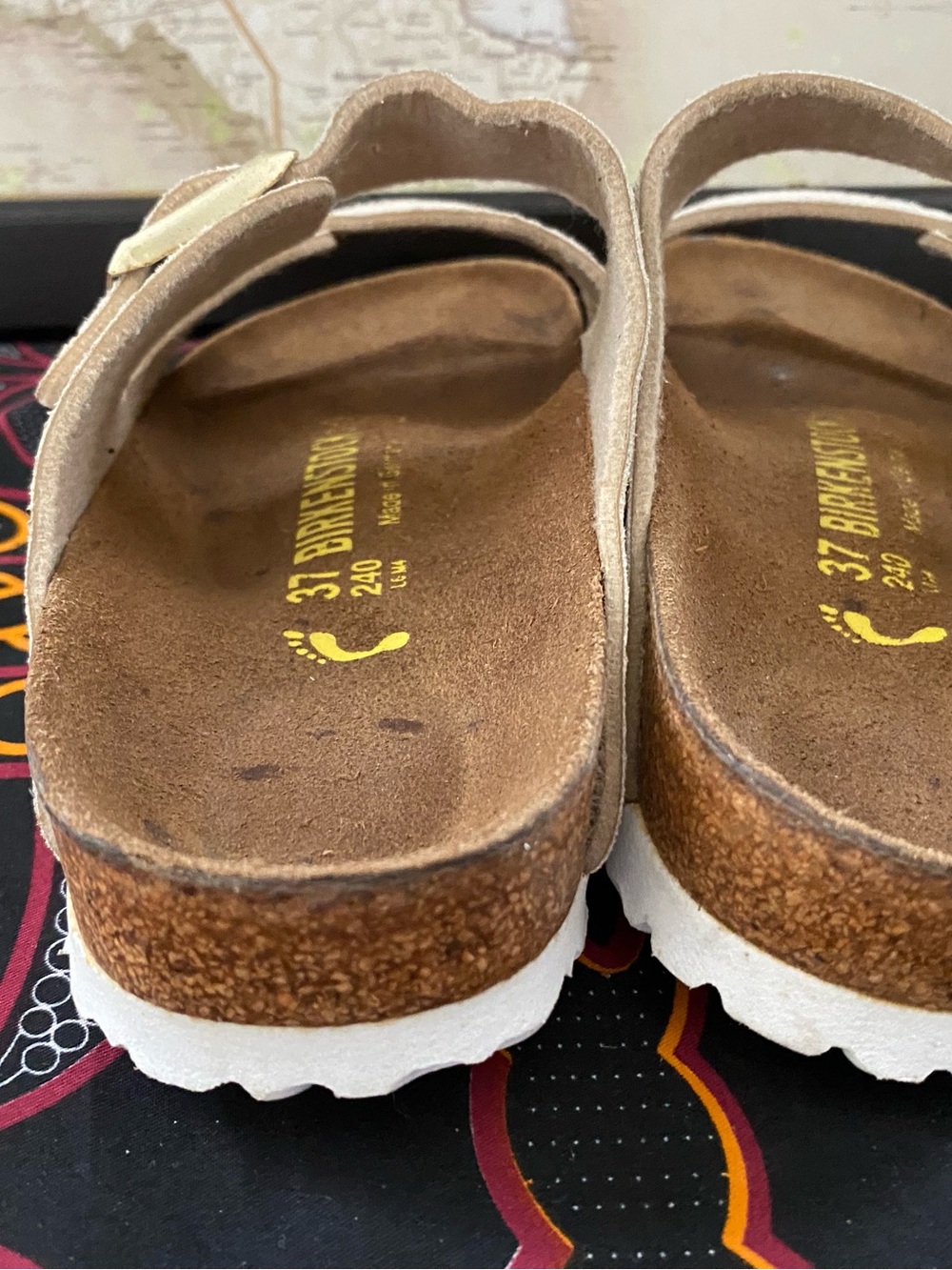 Pre-owned Birkenstock Arizona Sandal In Beige 37/6 Women’s - Picture 10 of 10